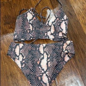 Snakeskin bikini